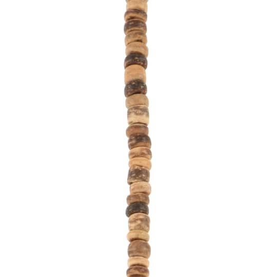 12 Pack: Light Brown Wood Coconut Wood Heishi Beads, 5mm by Bead Landing™